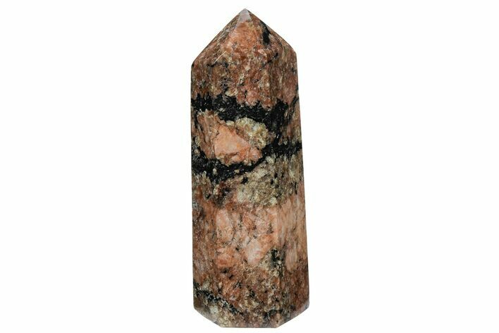 Polished, Red Feldspar & Tourmaline Tower - Madagascar #211106